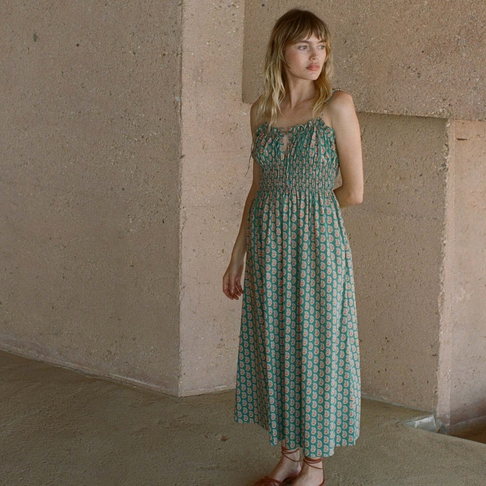 DOEN RHODA DRESS -- SUNRISE PAISLEY (L)